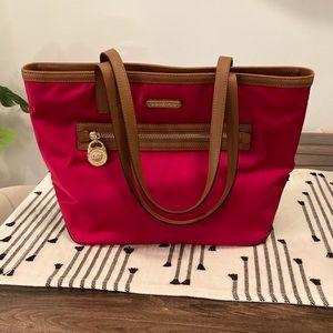 NWOT Michael Kors Red Tote Purse